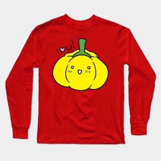 I Love You - Yellow Bell Pepper Long Sleeve T-Shirt